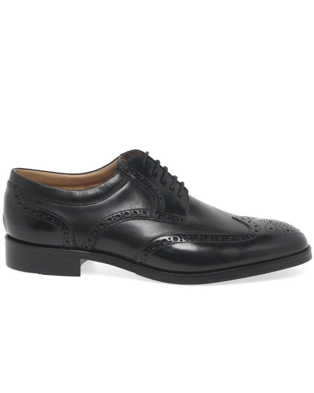 Loake Black Pangbourne Lace Up Formal Shoes for men