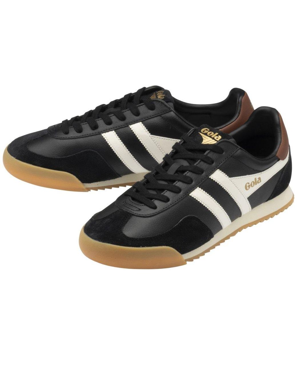 Gola Black Europa Leather Trainers for men