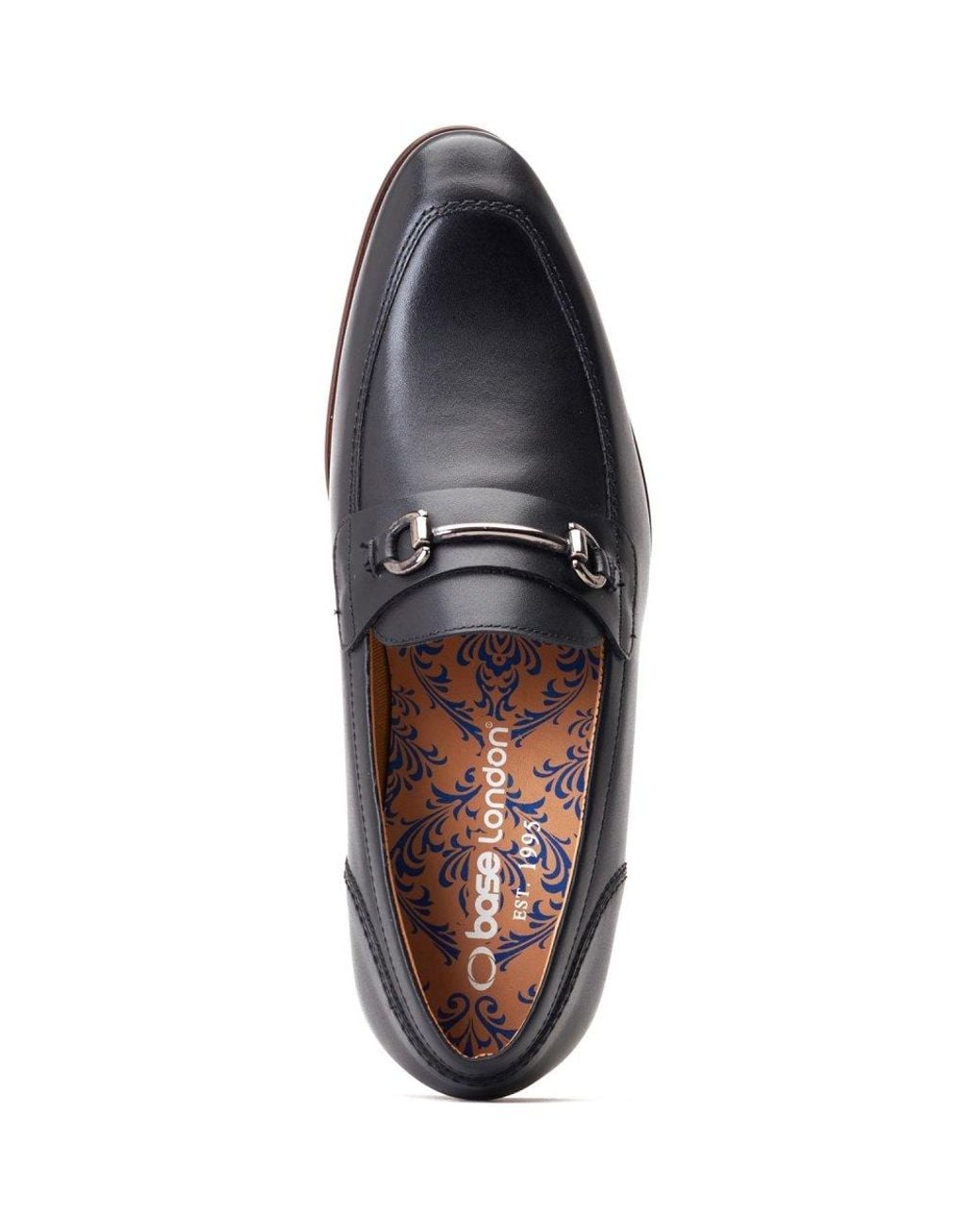 Base London Blue Russo Buckle Loafer for men