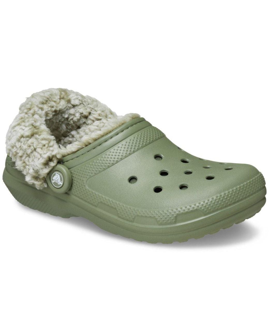 CROCSTM Green Classic Fleece Lined Clogs for men