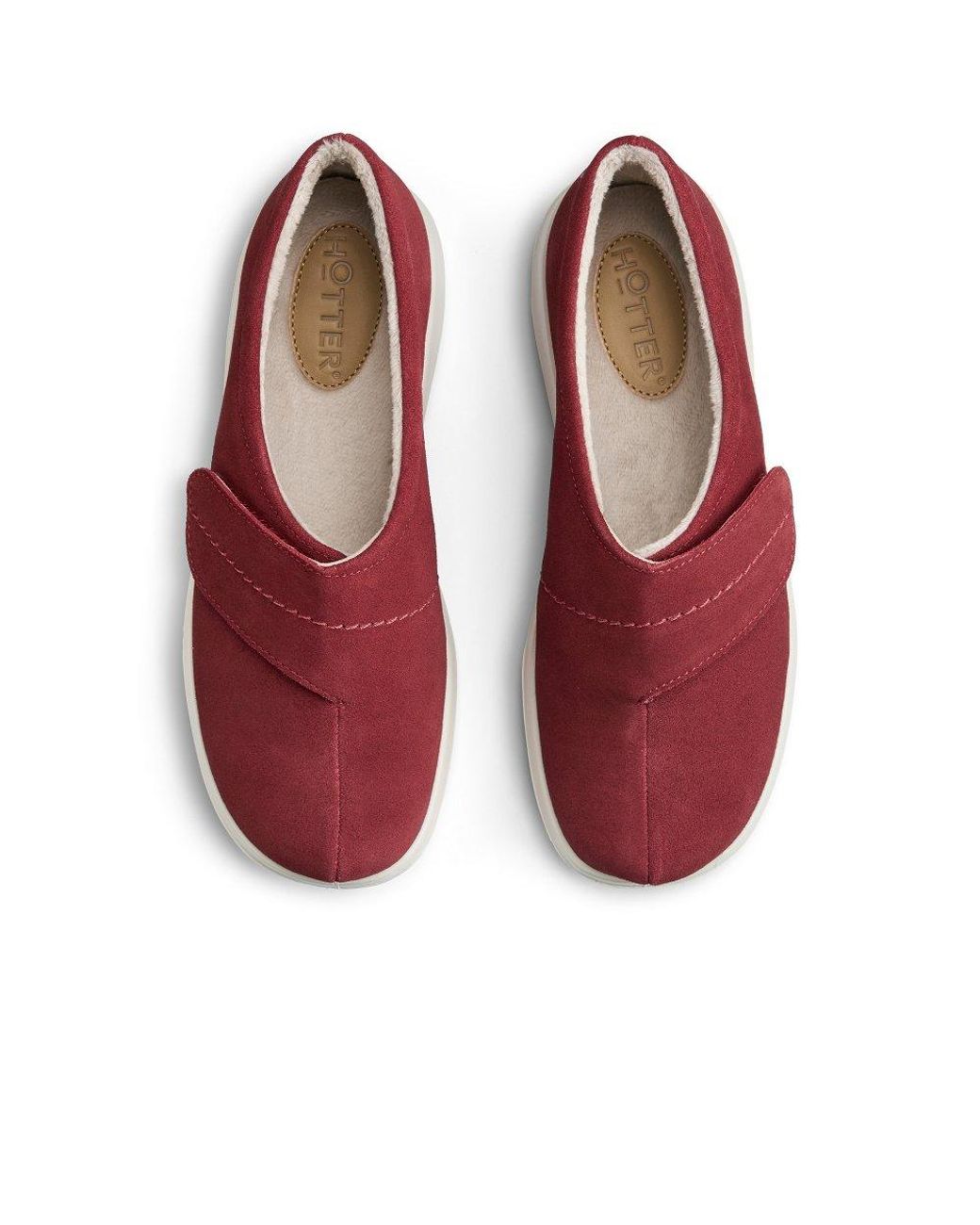 Hotter Red Wrap Slippers