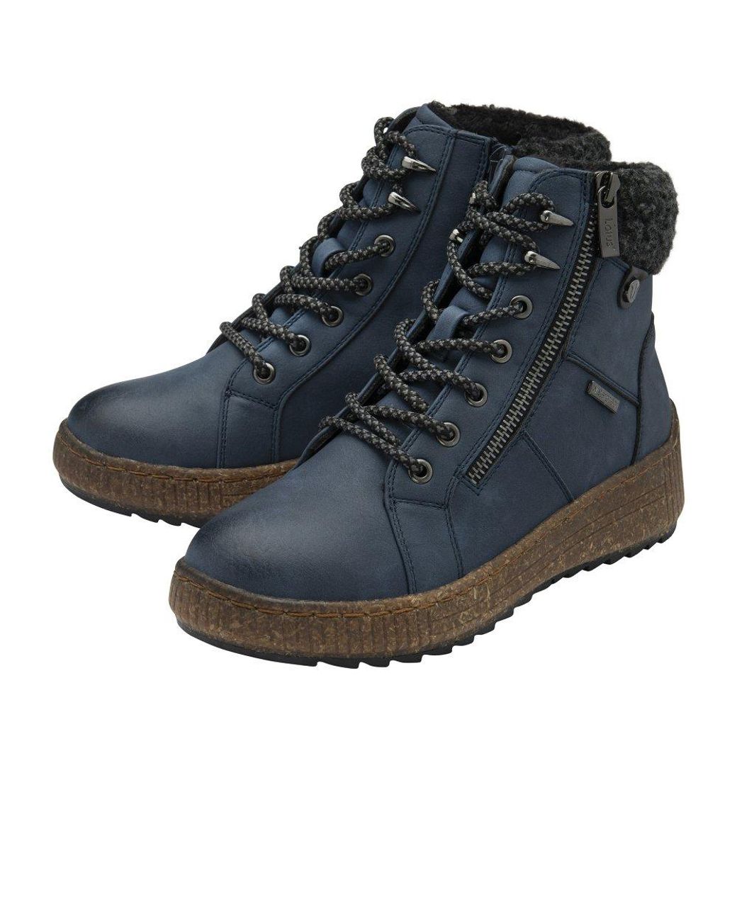 Lotus Blue Penrithe Ankle Boots