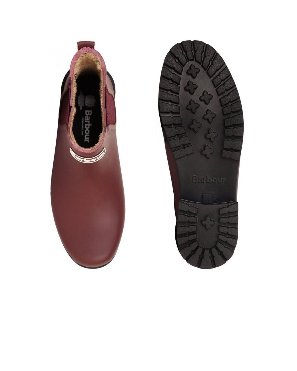 Barbour Red Kirkton Ankle Wellingtons