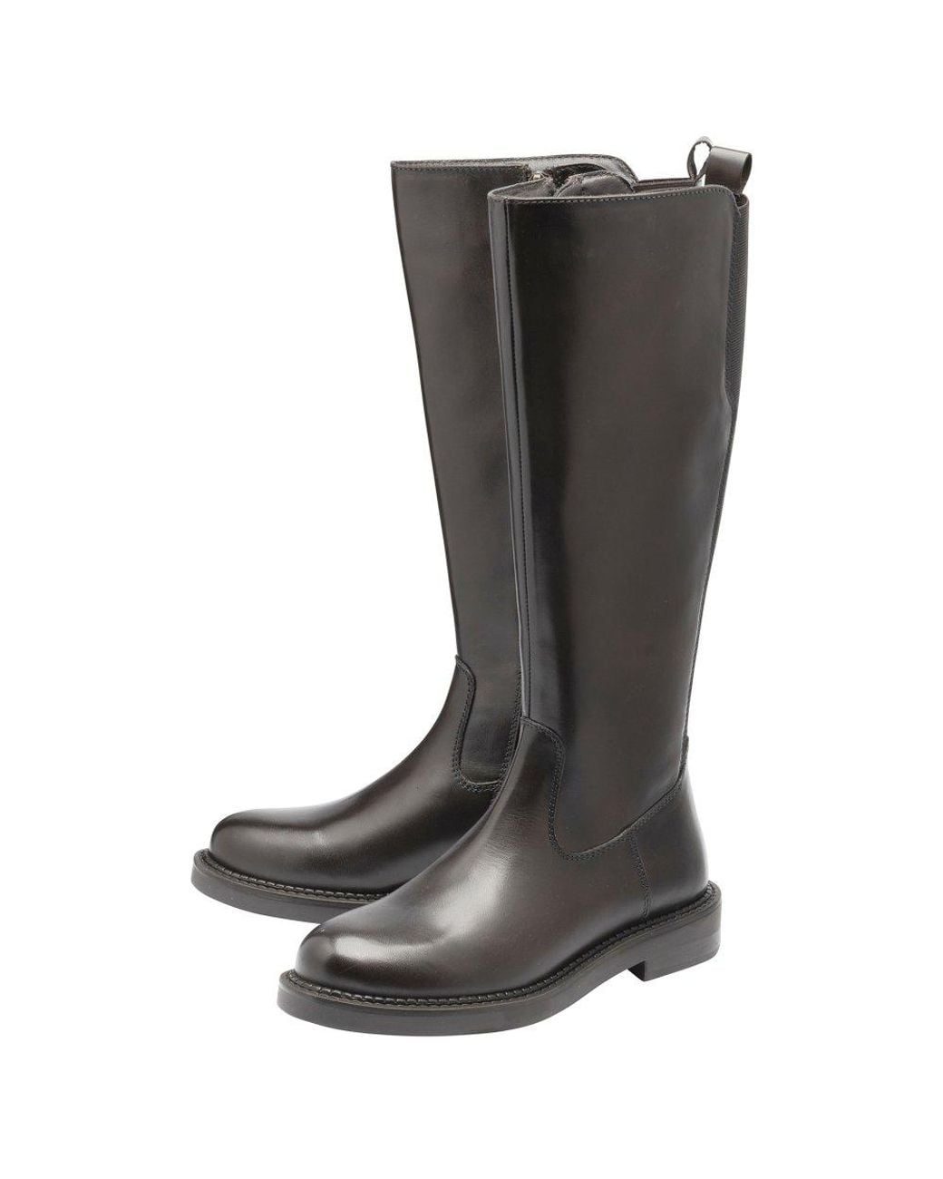 Lotus Black Arno Knee High Boots