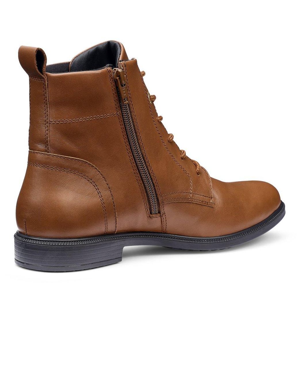 Hotter Brown Surrey Ii Wide Fit Lace Up Boots