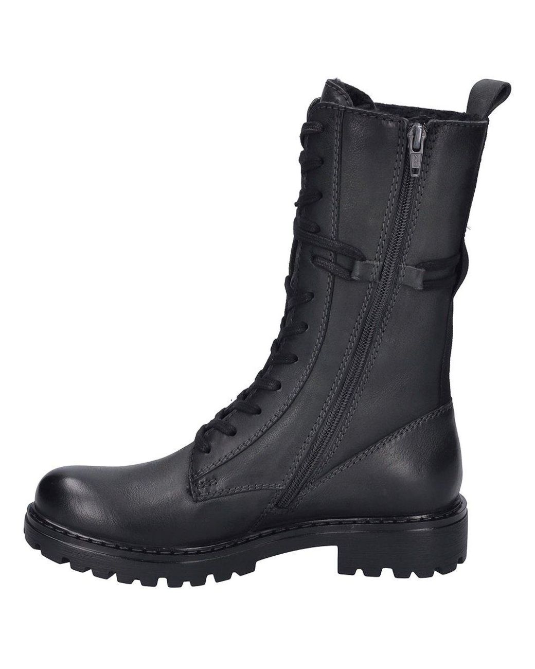Josef Seibel Blue Melinda 29 Combat Calf Boots