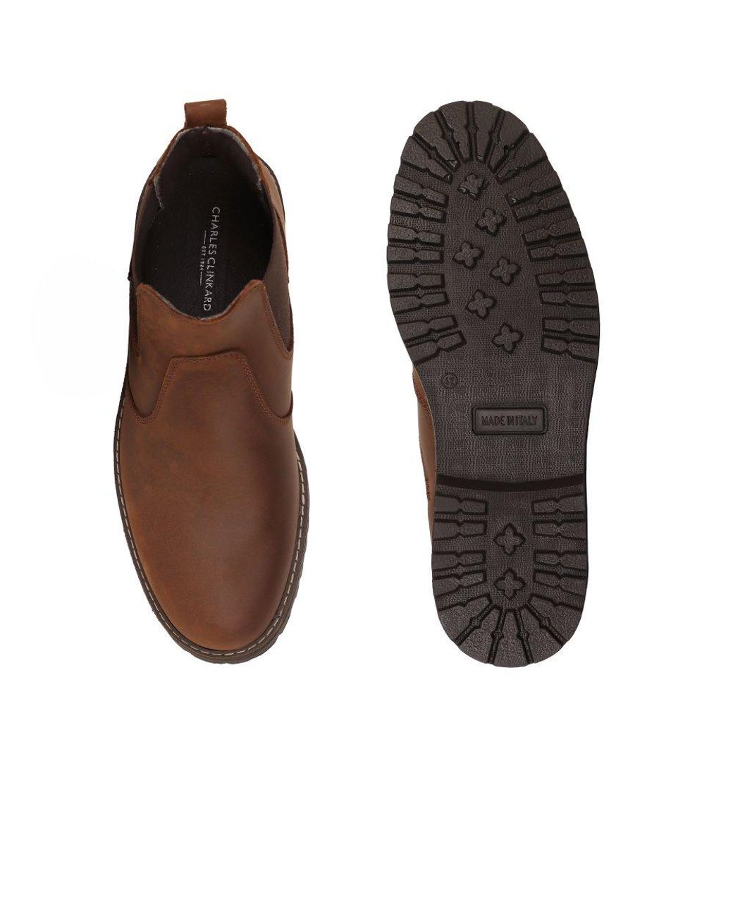 Charles Clinkard Brown Clint Waterproof Chelsea Boots for men