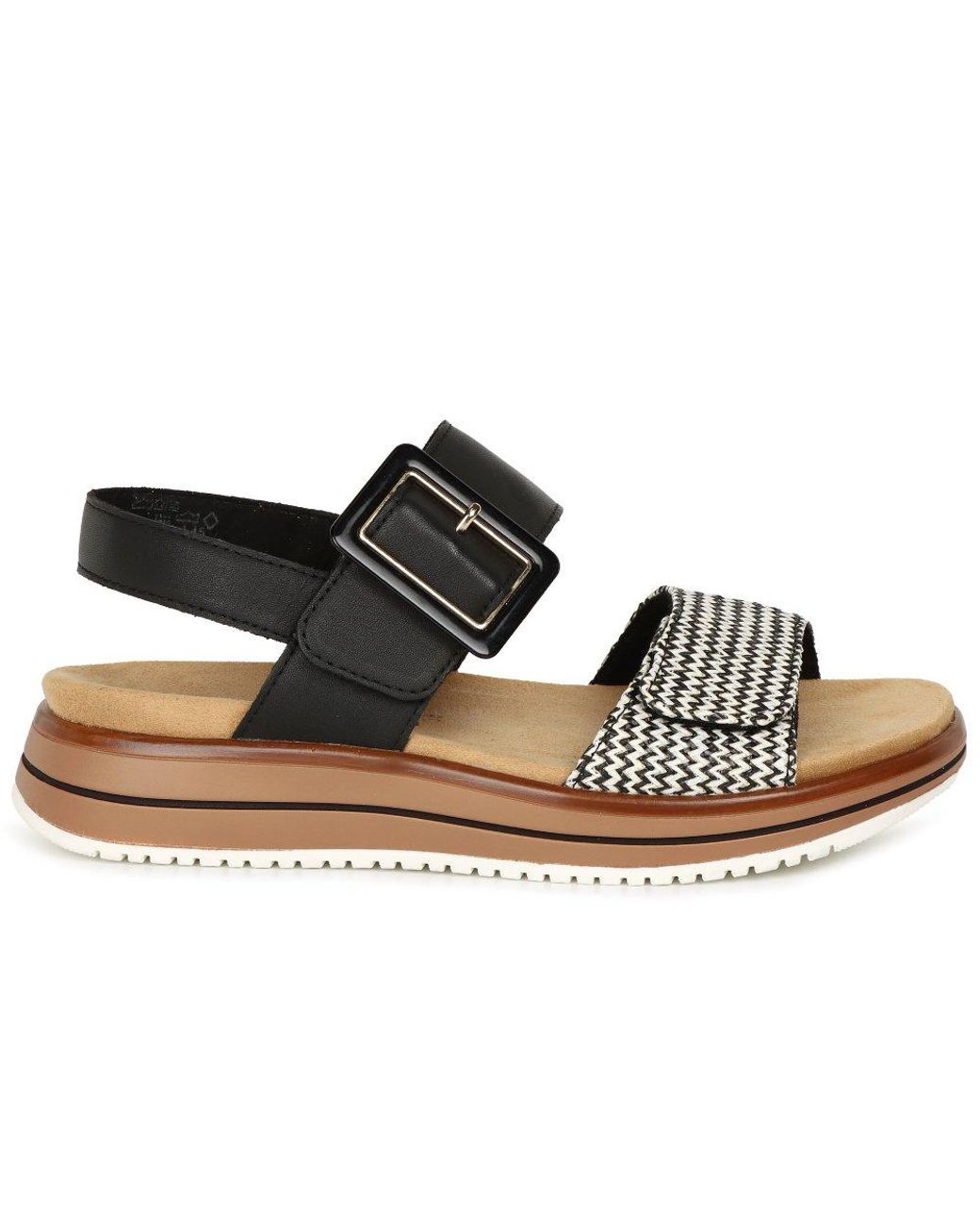 Remonte Black Manila Sandals