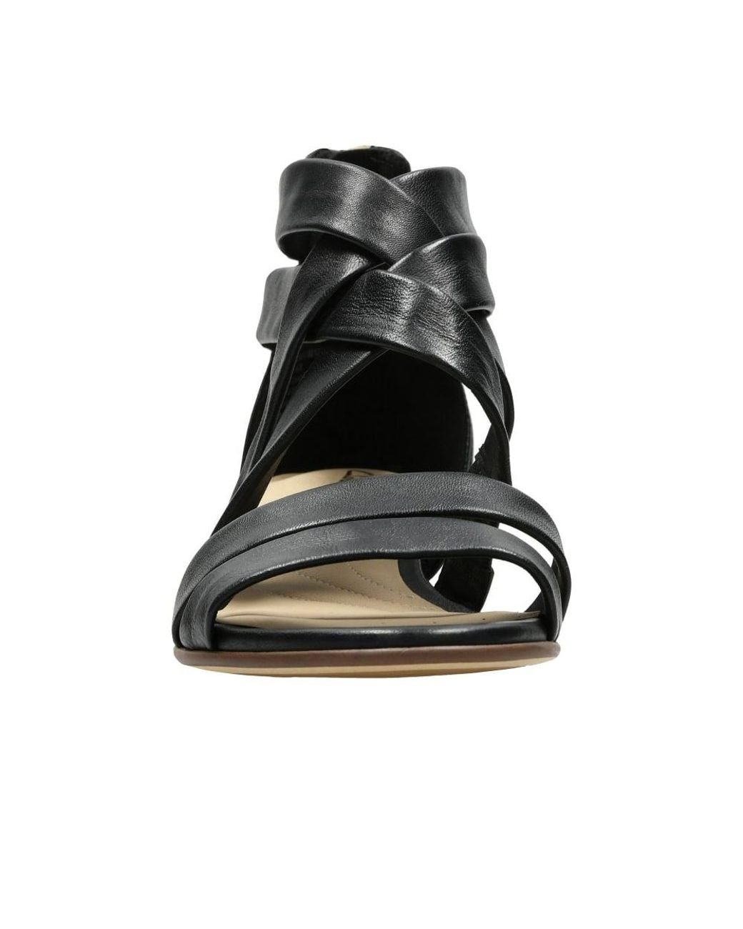Clarks Silk Sandals in Black | Lyst
