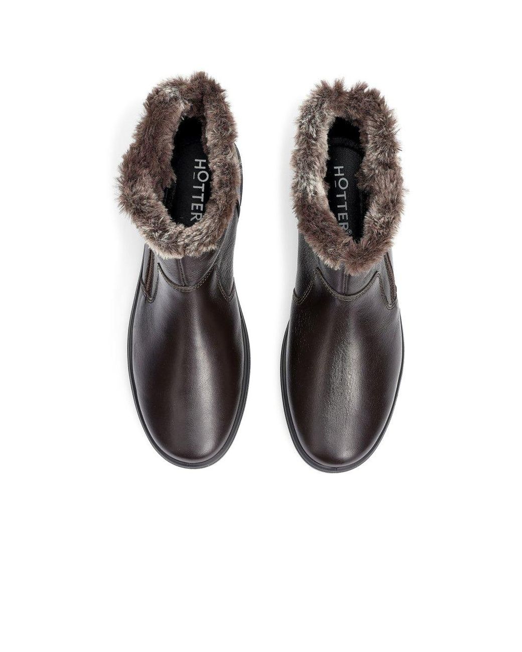 Hotter Black Manor Ankle Boots