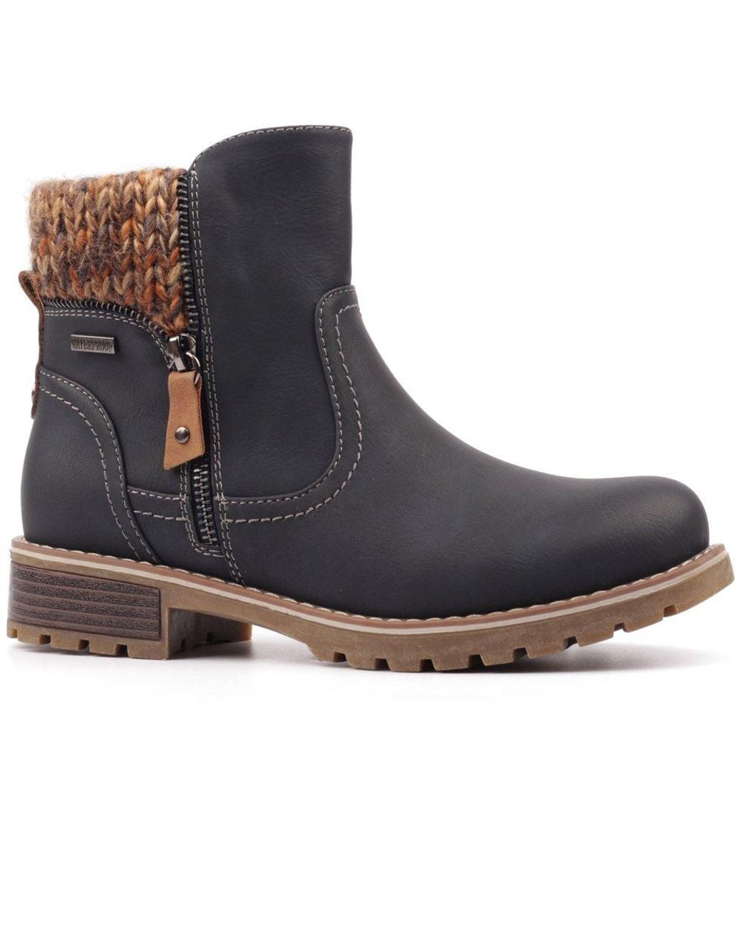 Lunar Blue Breeze Ankle Boots