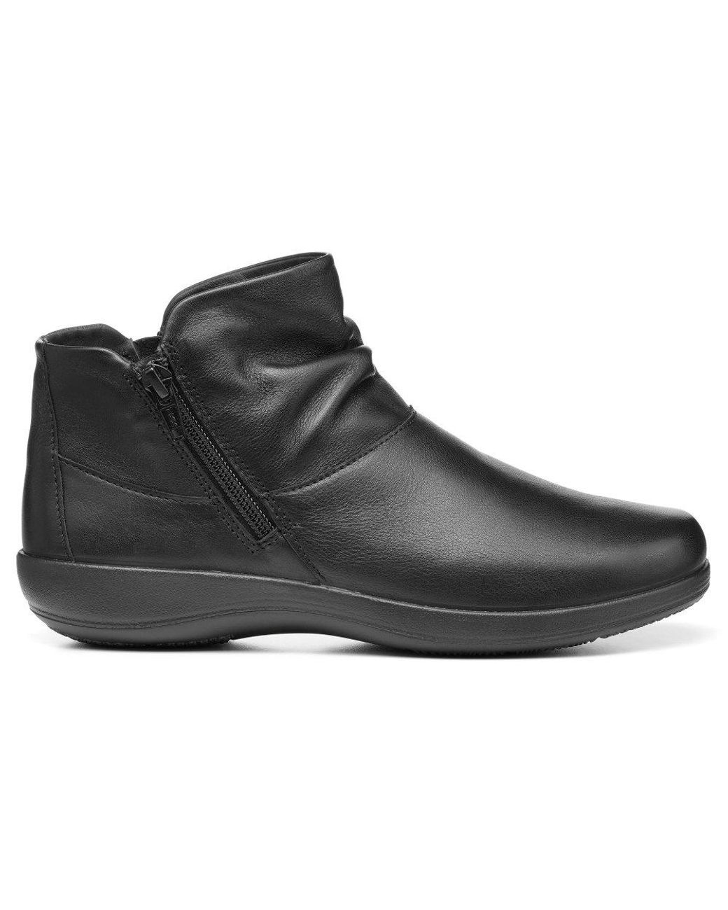 Hotter Black Murmur Extra Wide Ankle Boots