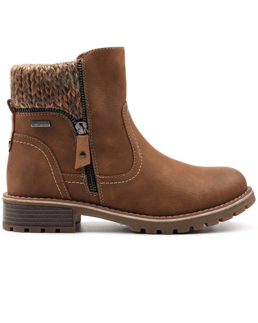 Lunar Brown Breeze Ankle Boots