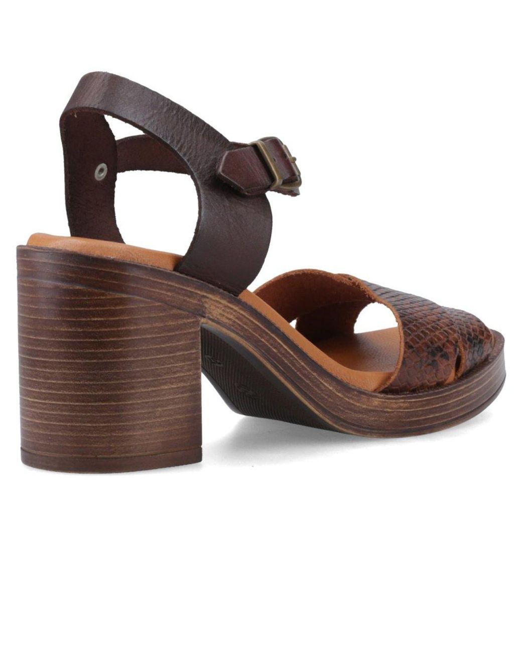 Hush Puppies Brown Georgia Heeled Sandals