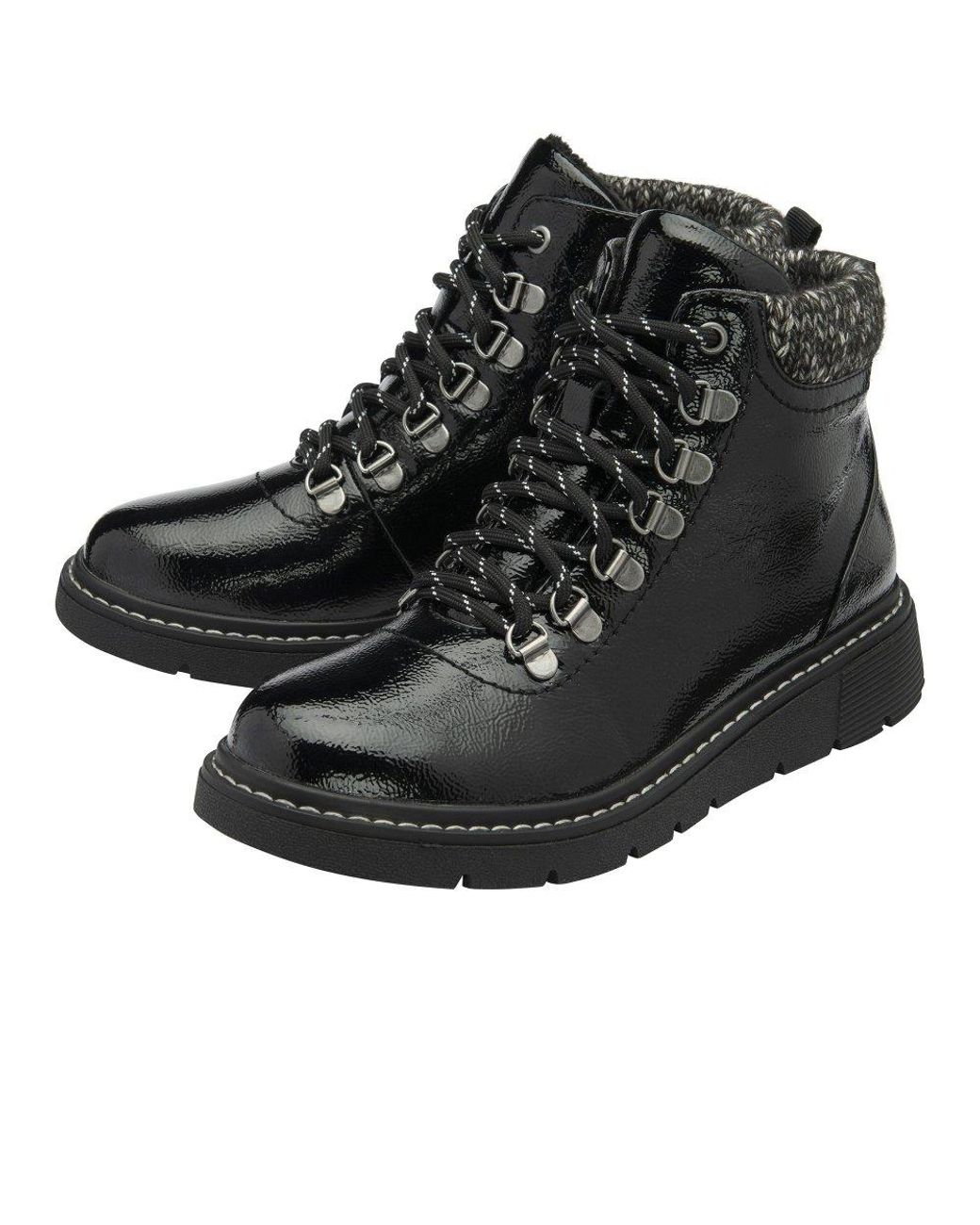 Lotus Black Myrtle Ankle Boots