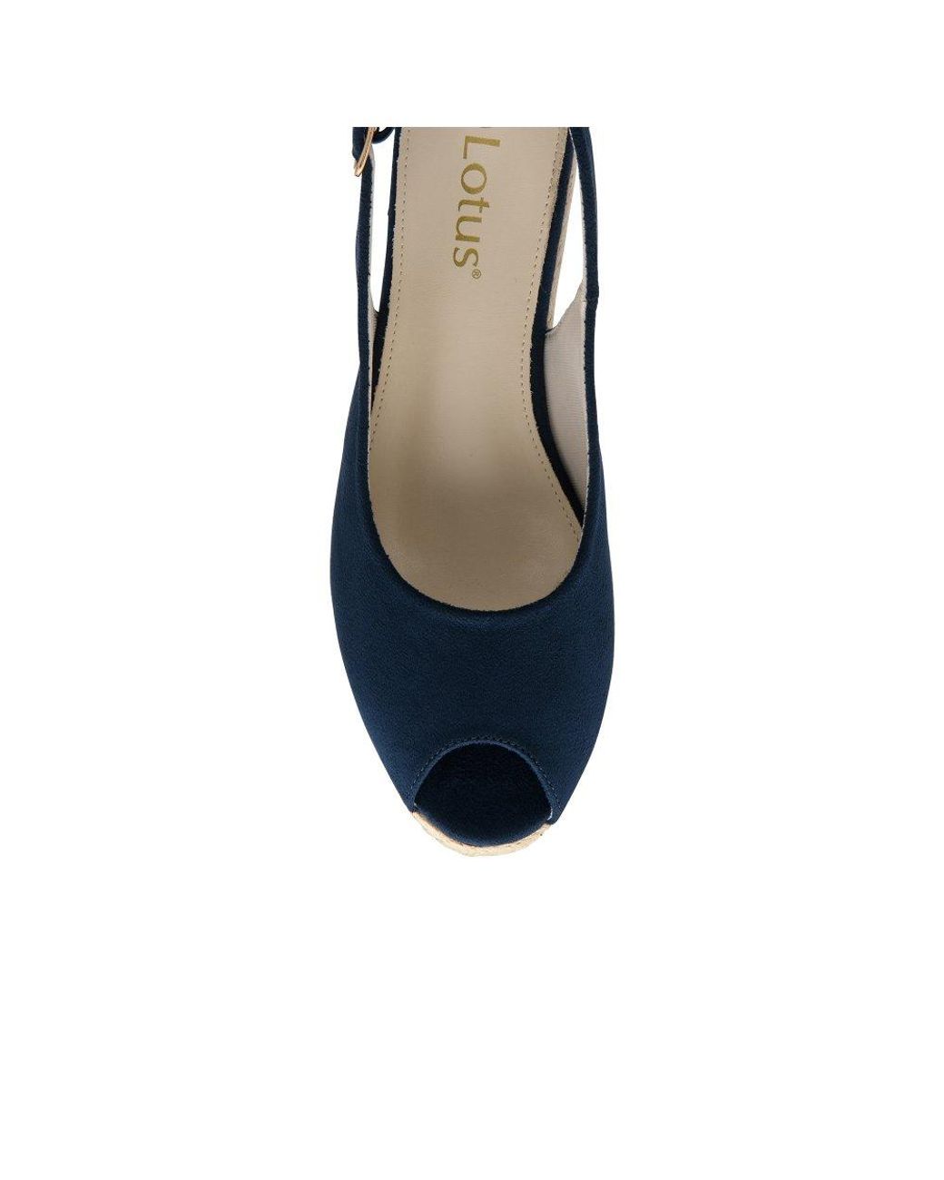 Lotus Blue Gabriella Wedge Sandals
