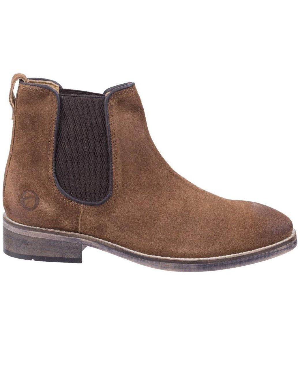 Cotswold Brown Corsham Chelsea Boots for men