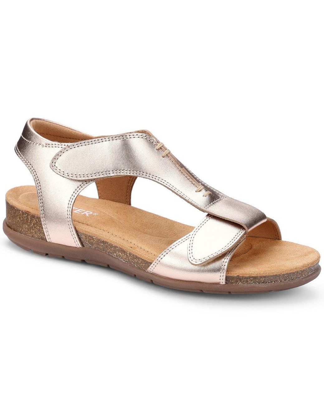 Hotter Metallic Rysy Sandals
