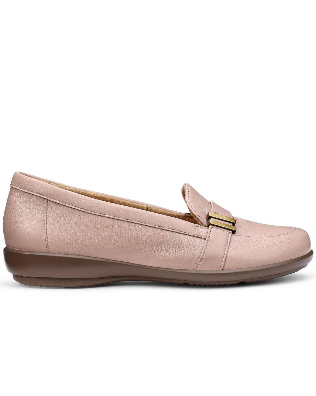 Hotter Pink Clay Wide Fit Loafers