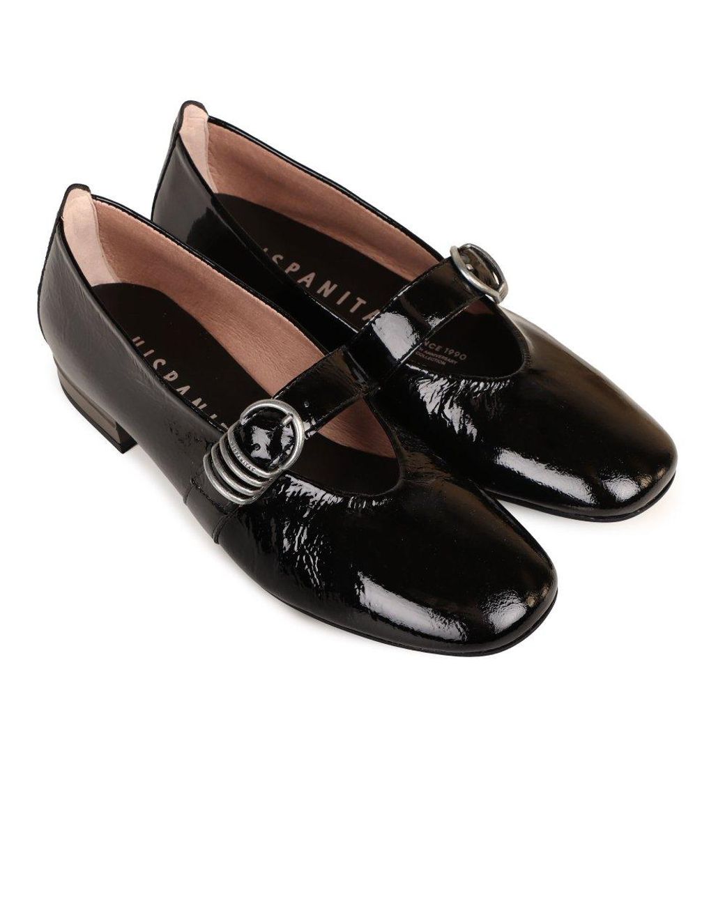 Hispanitas Black Oslo Mary Jane Court Shoes