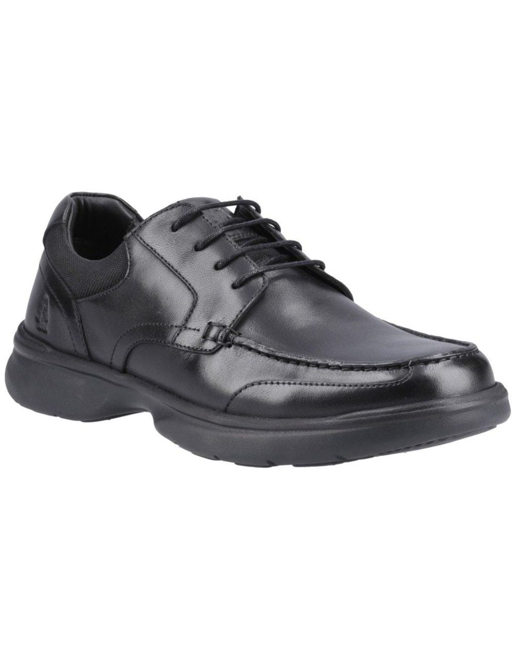 Hush Puppies Black Hugh Shoes for men