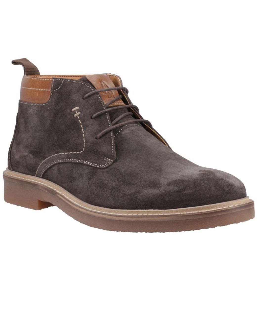 Hush Puppies Brown Gideon Chukka Boots for men