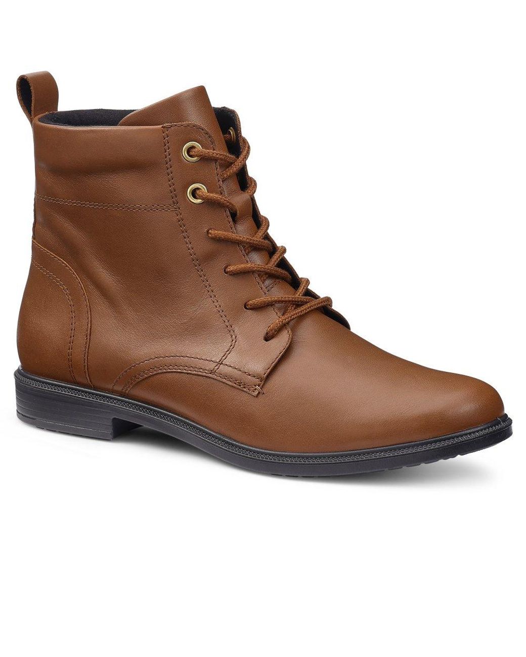 Hotter Brown Surrey Ii Wide Fit Lace Up Boots