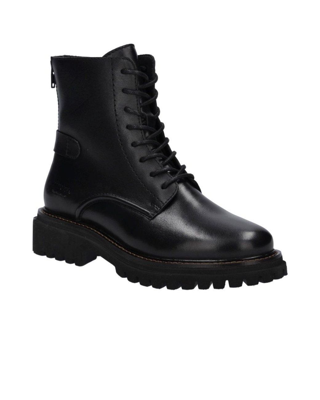 Josef Seibel Black Rachel 02 Lace Up Ankle Boots (Schwarz)