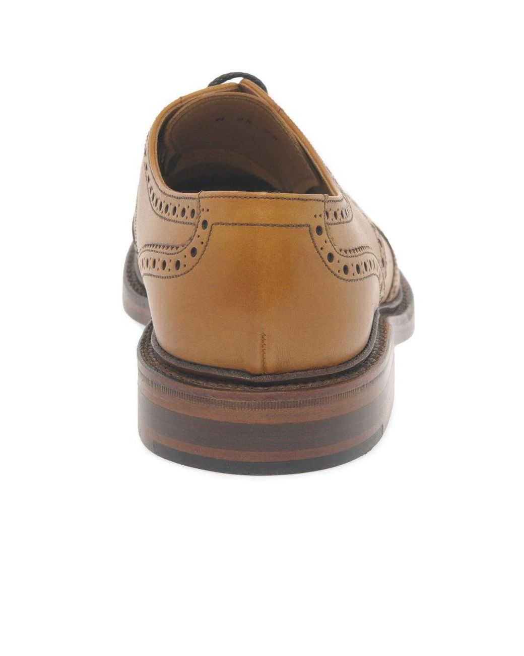 Loake Brown Chester Leather Brogue Shoes for men