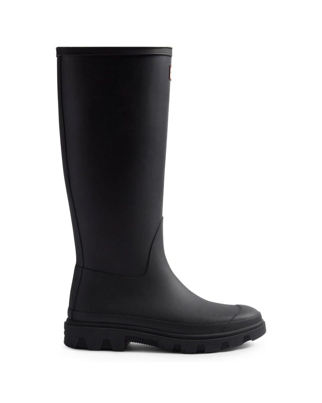Hunter Black Downpour Tall Wellingtons