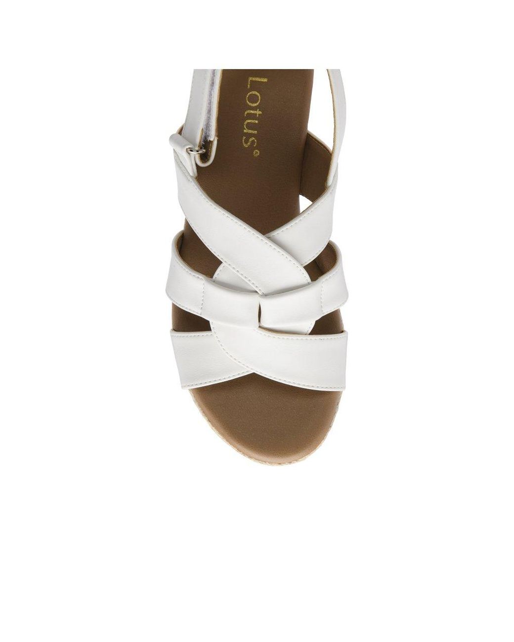 Lotus Metallic Reina Wedge Sandals