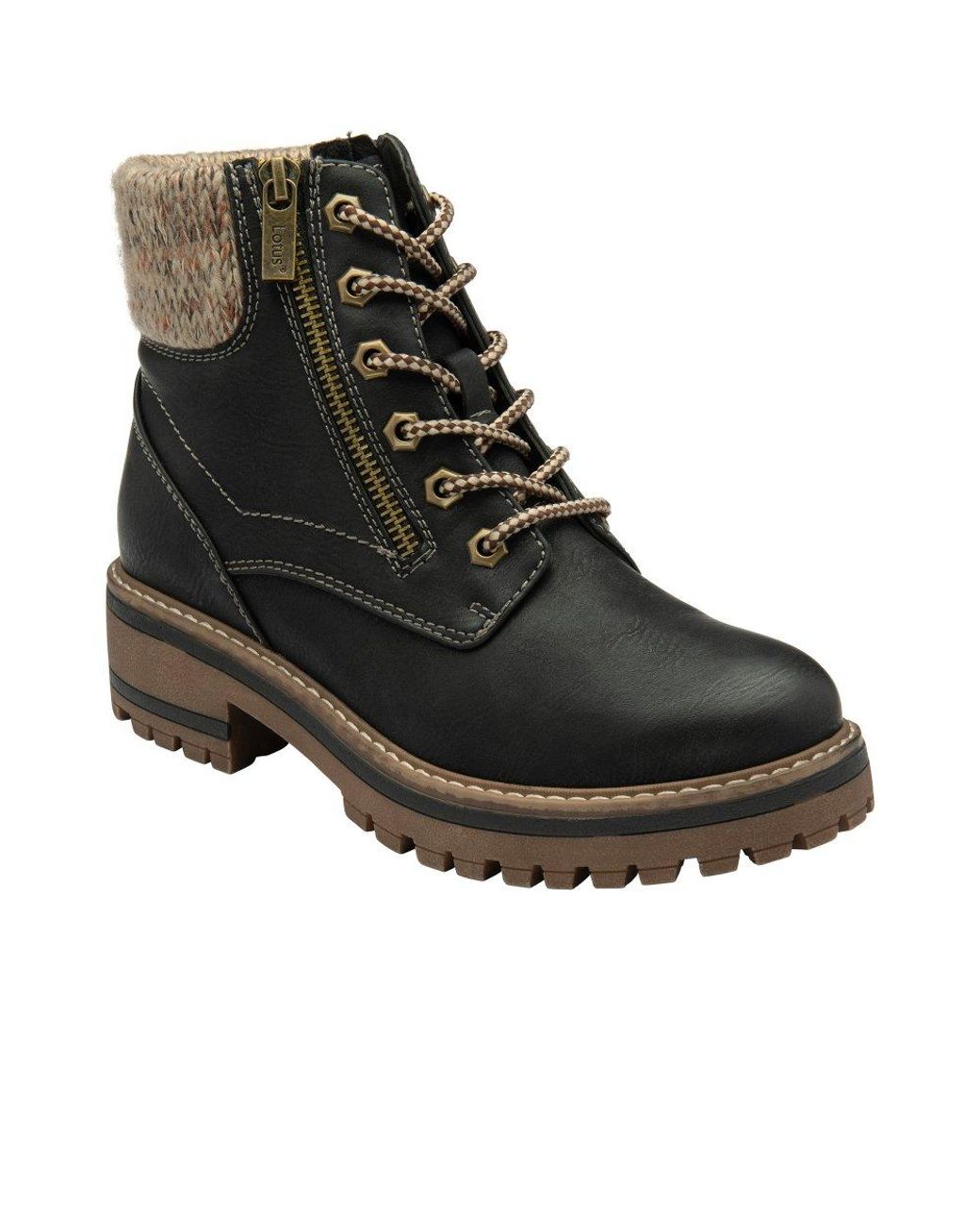 Lotus Black Lauryn Ankle Boots
