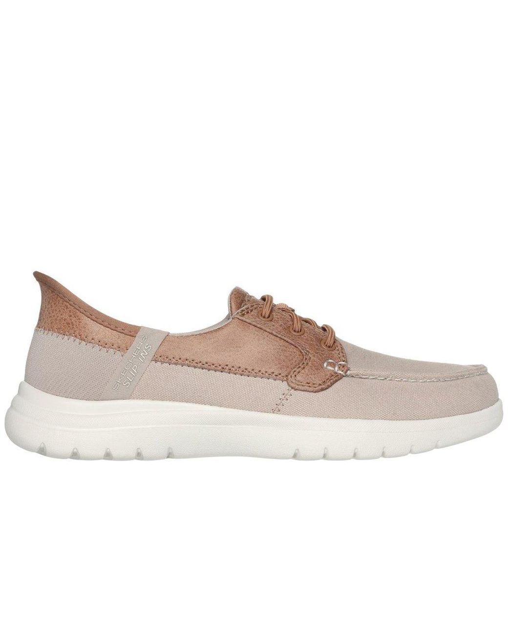 Skechers Gray On-The-Go Flex Palmilla Boat Trainers