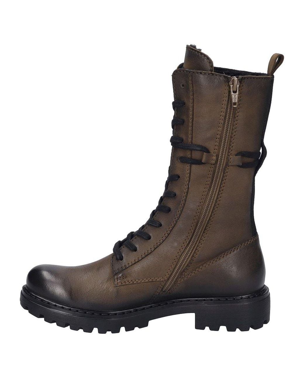 Josef Seibel Brown Melinda 29 Combat Calf Boots