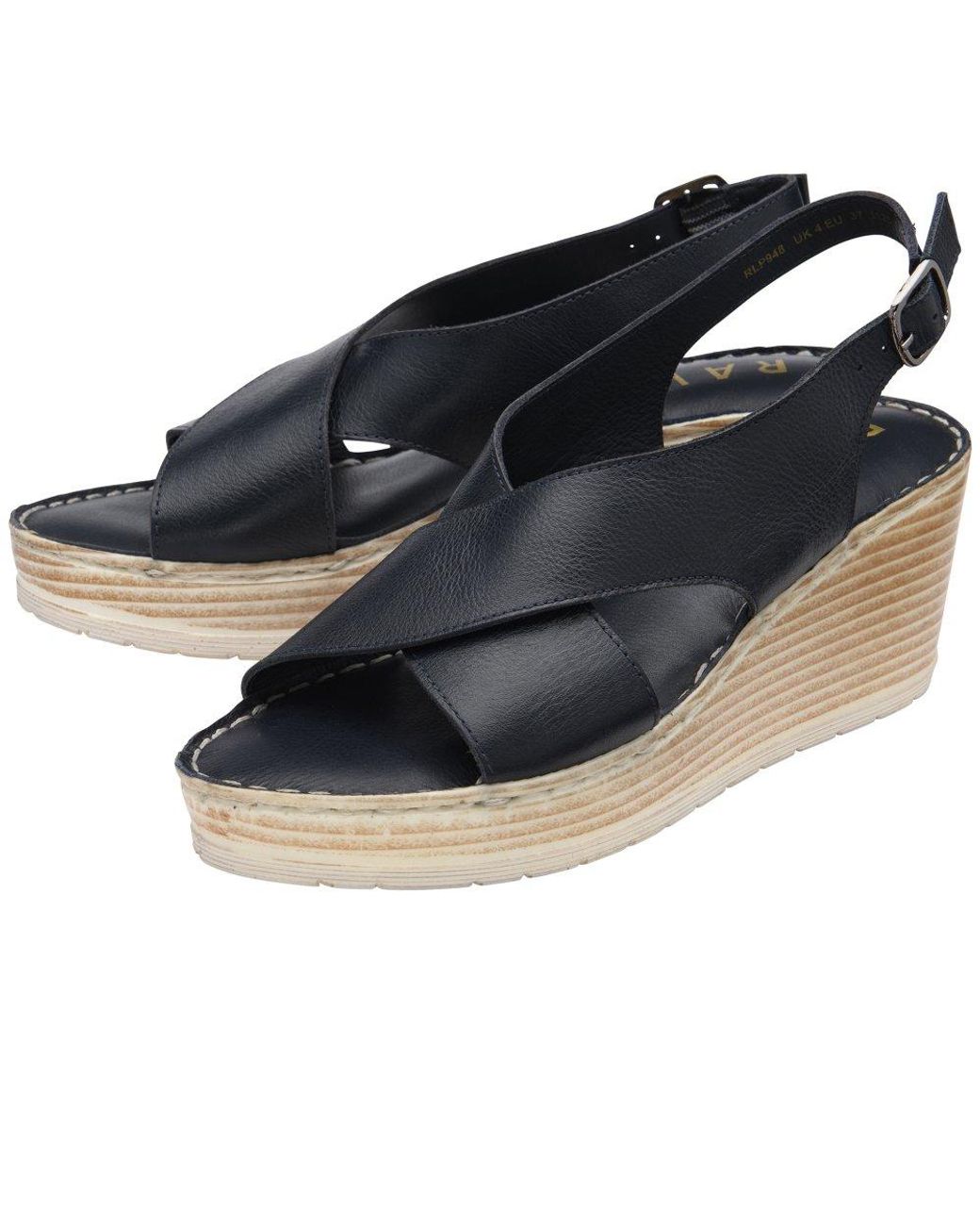 Ravel Blue Branton Wedge Sandals