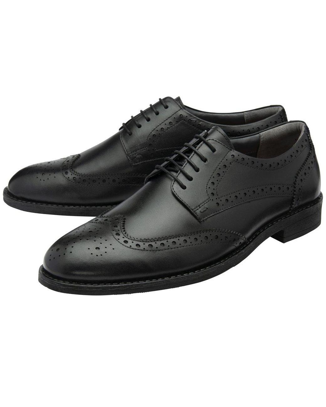 Frank Wright Black Huges Ii Brogues for men
