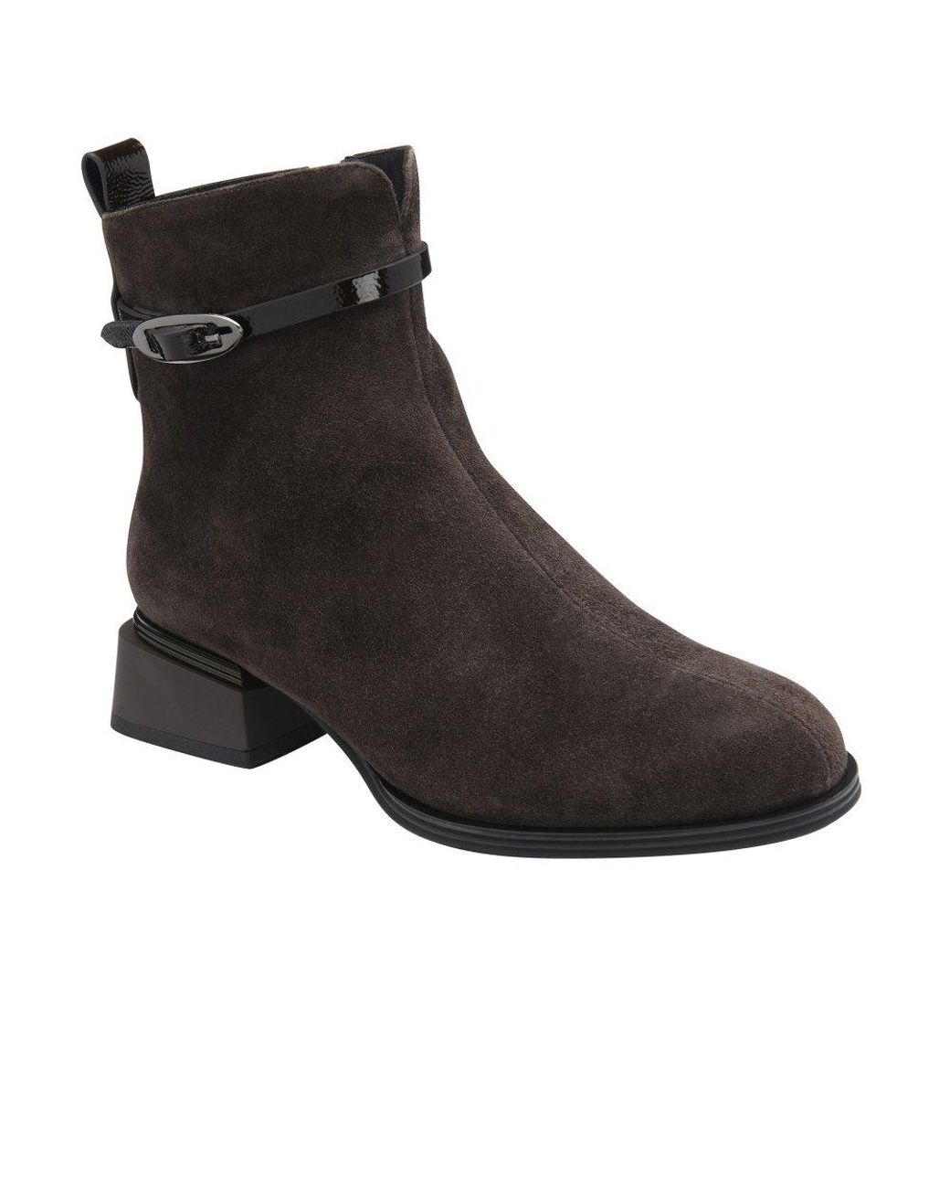 Lotus Black Unez Ankle Boots