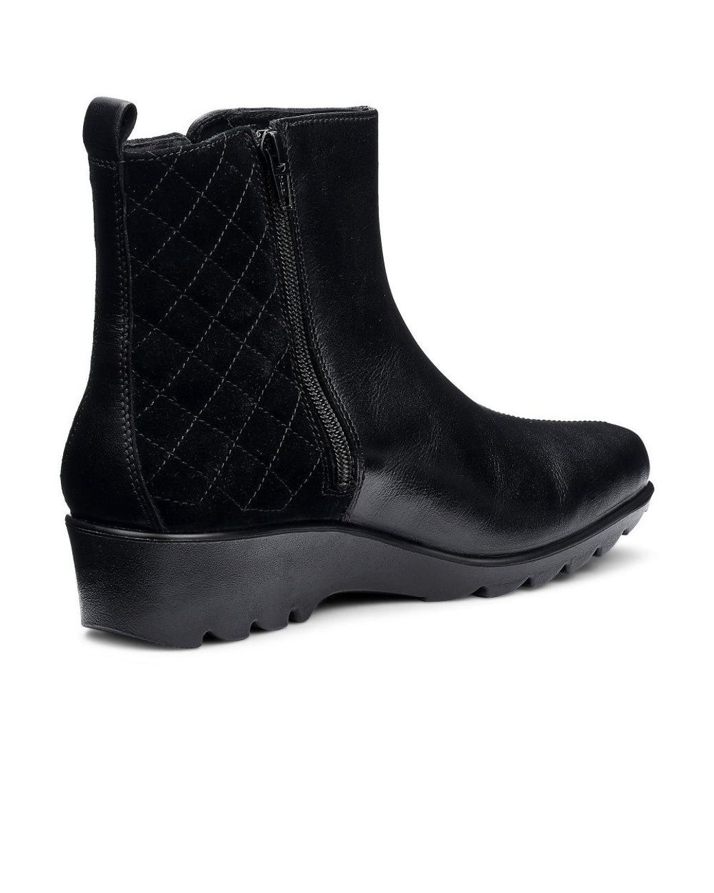 Hotter Black Eton Wide Fit Ankle Boots