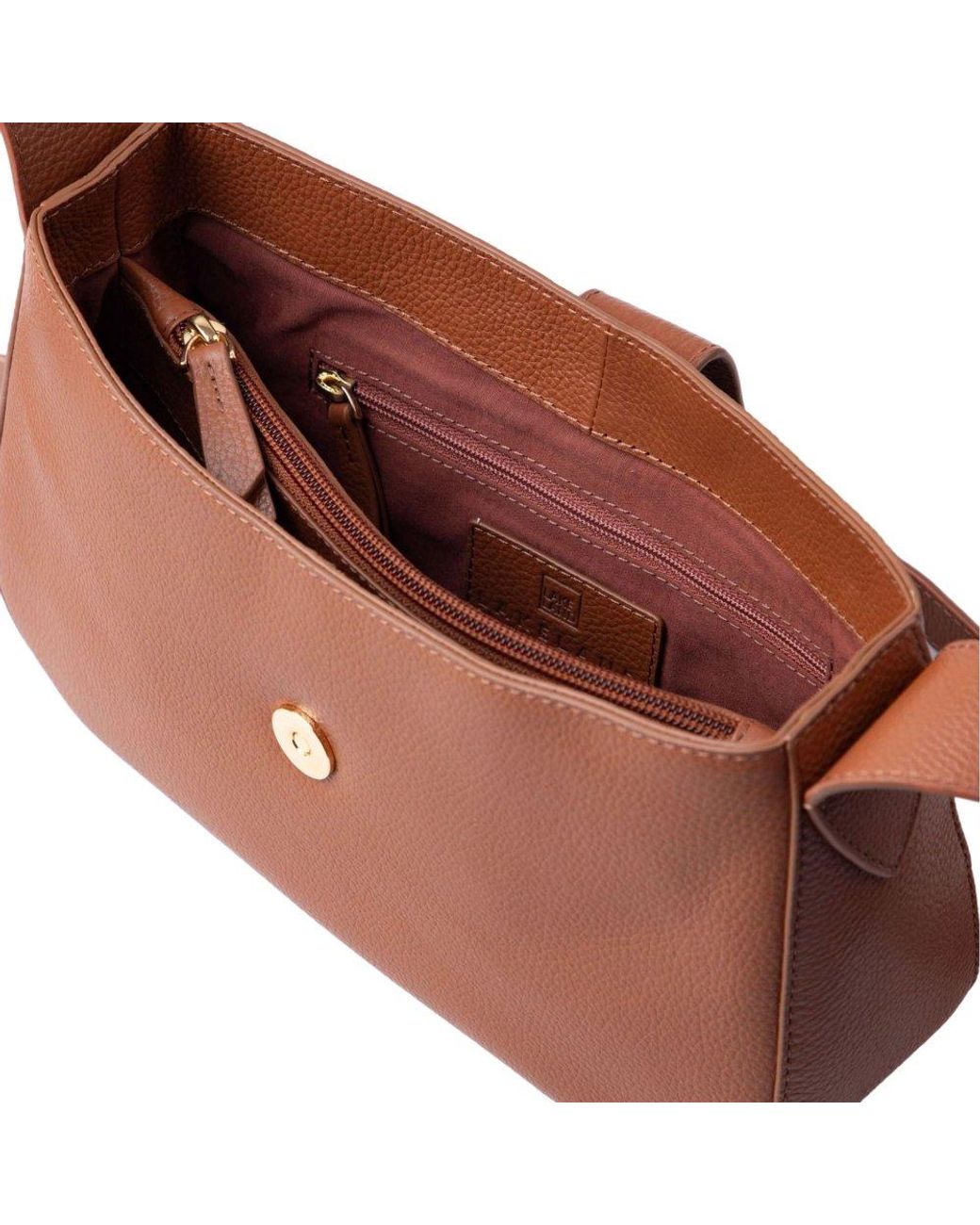 Lakeland Leather Brown Dalston Crossbody Bag