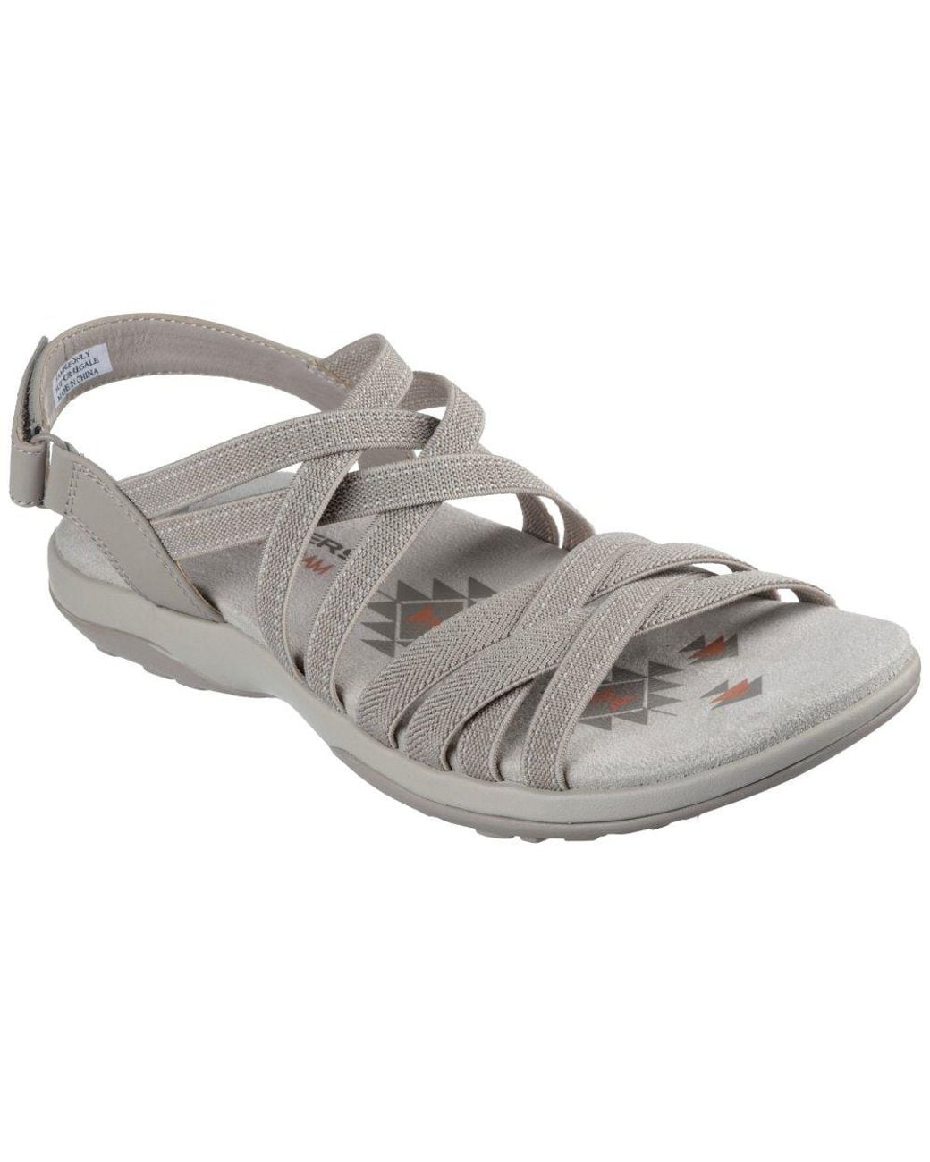 Skechers Gray Reggae Slim Summer Getaway Sandals