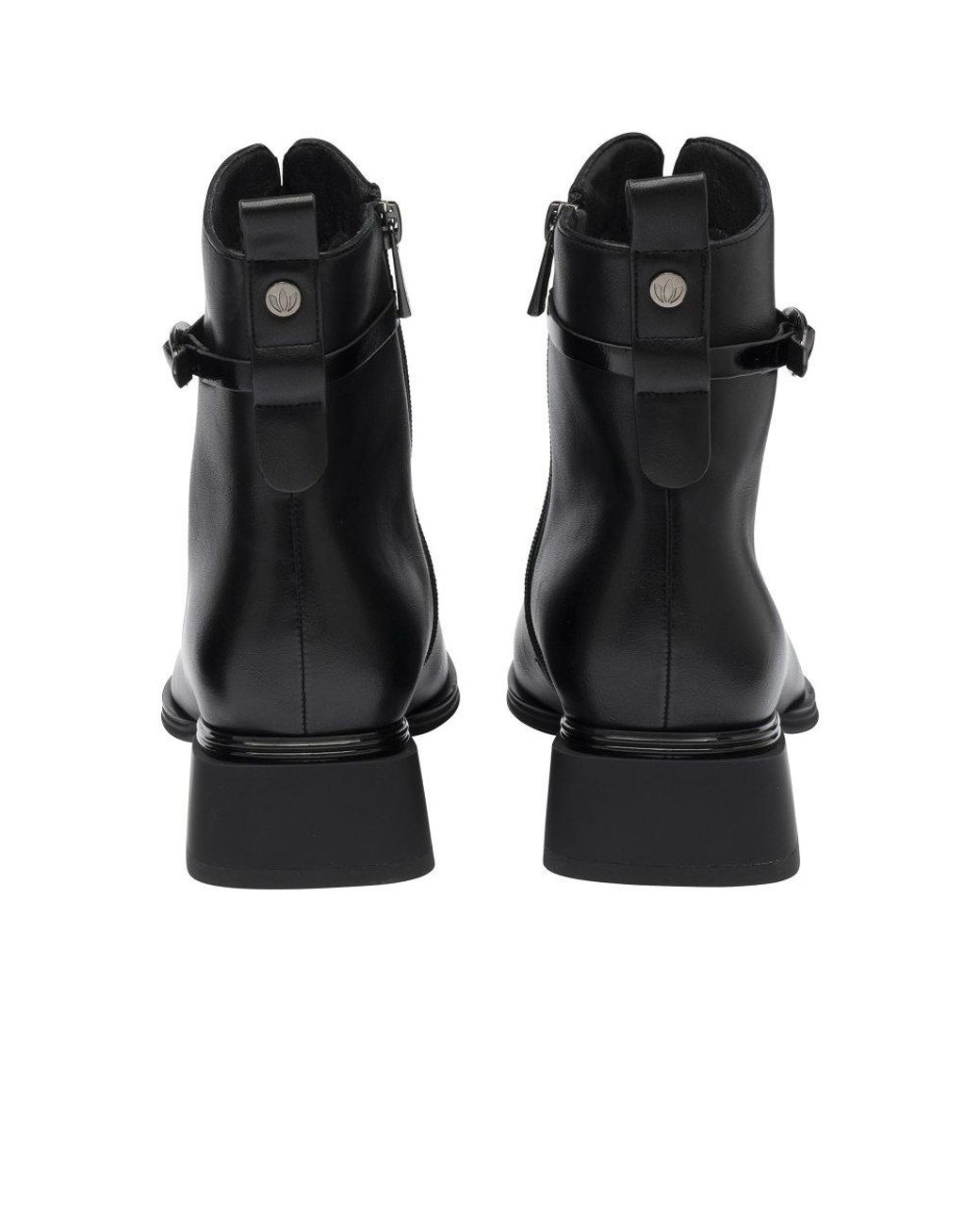 Lotus Black Unez Ankle Boots