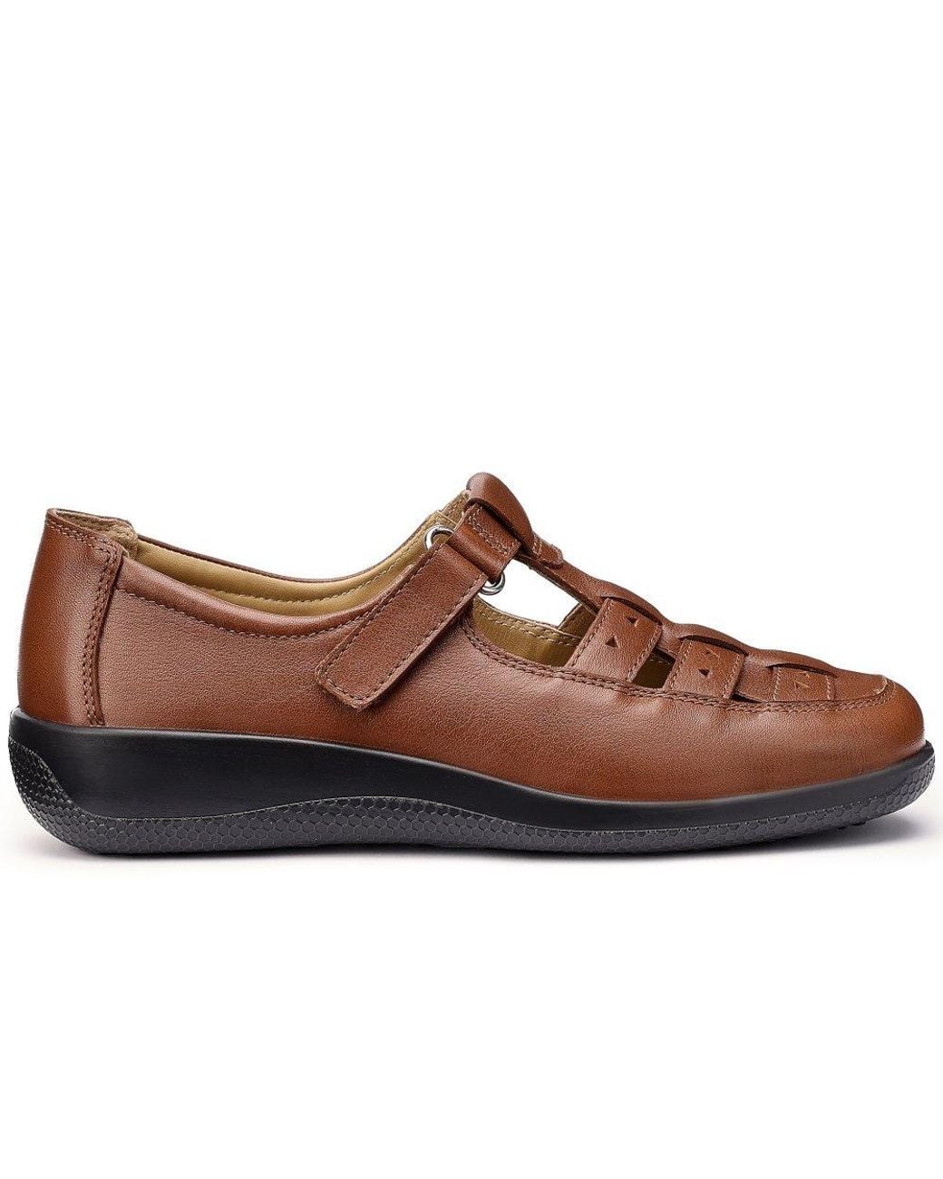 Hotter Brown Teagan Wide Fit Shoes