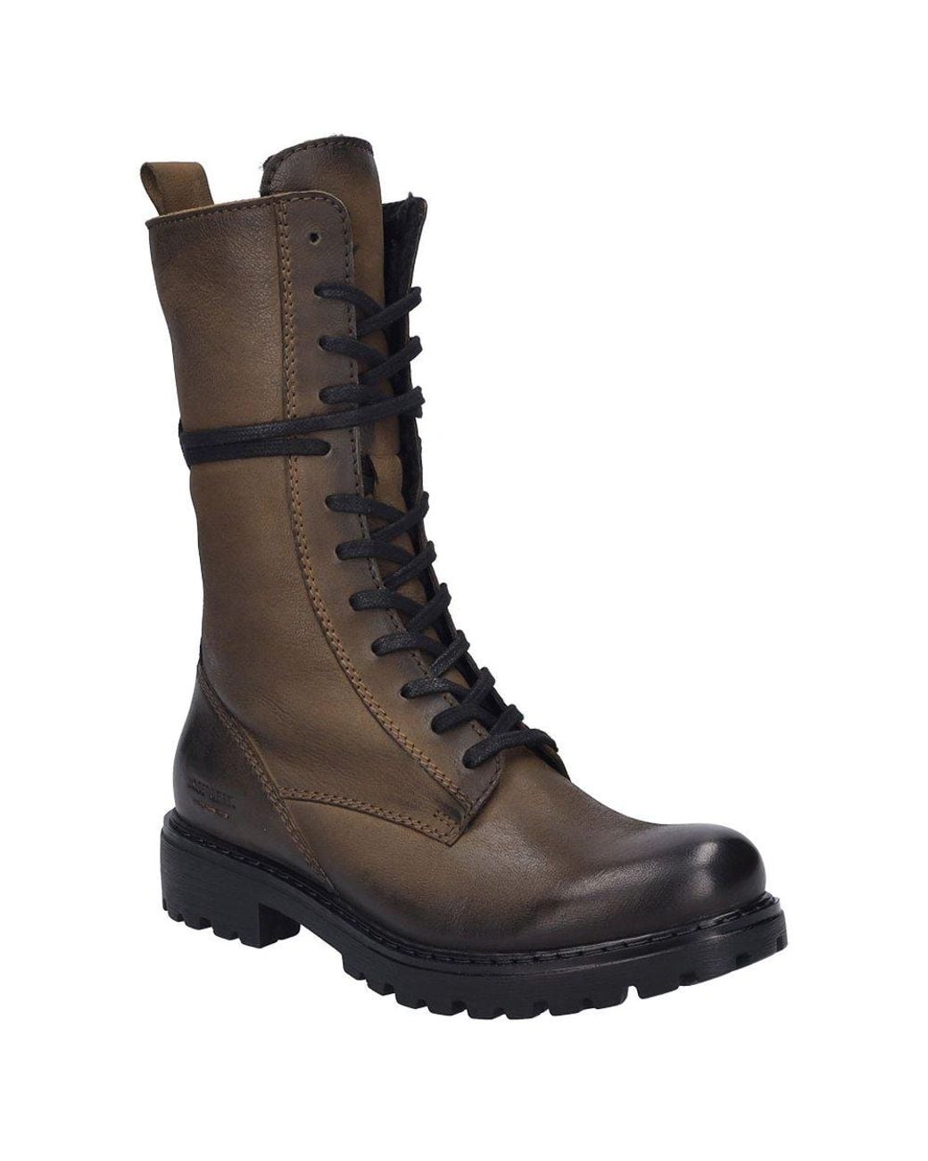 Josef Seibel Brown Melinda 29 Combat Calf Boots