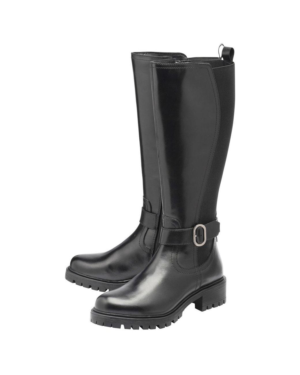 Lotus Black Tiber Knee High Boots