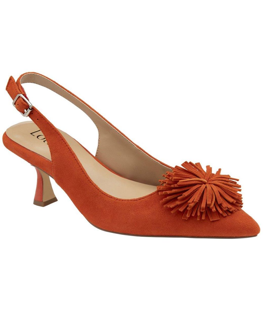 Lotus Red Caterina Court Shoes