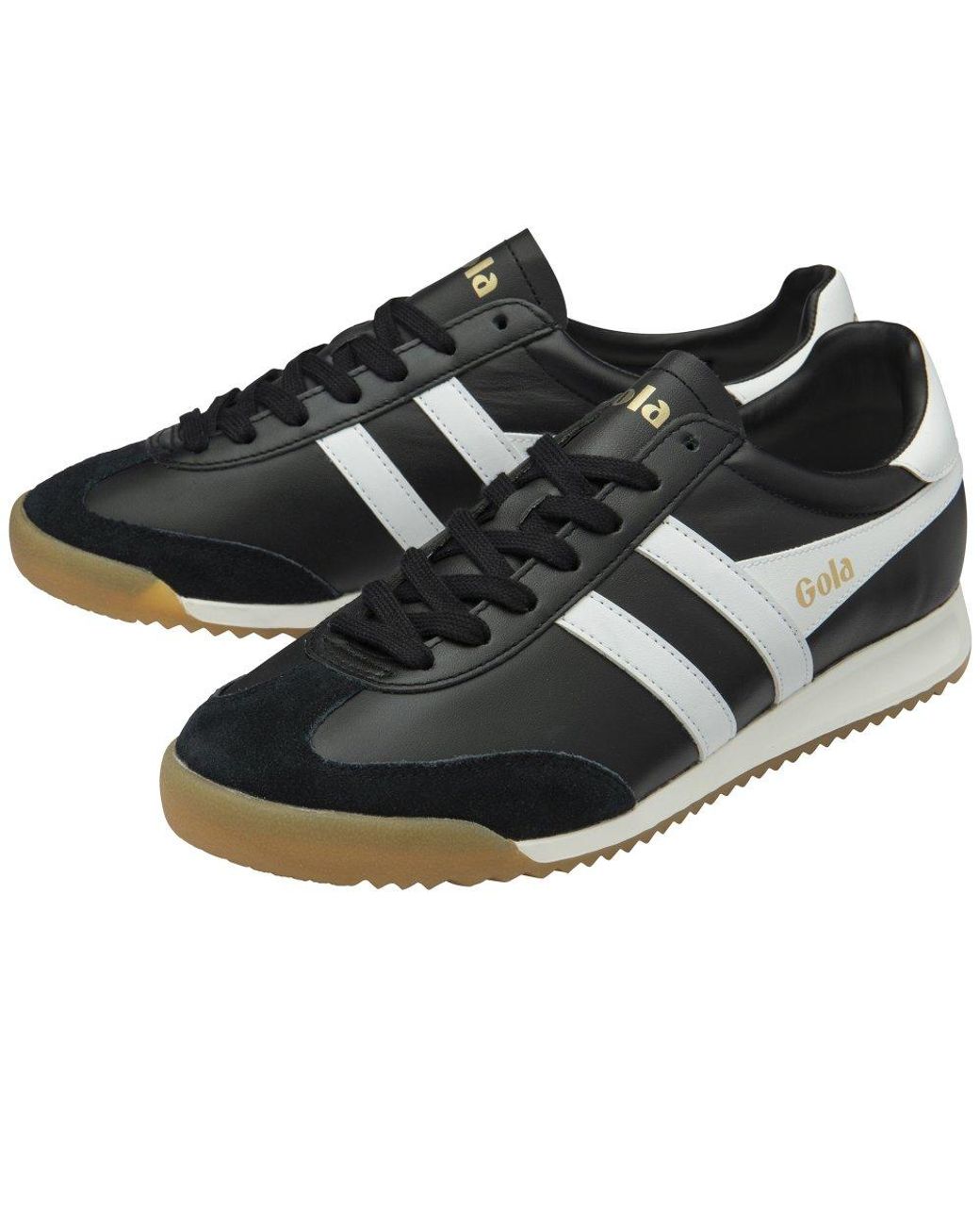Gola Black Torpedo Leather Trainers for men