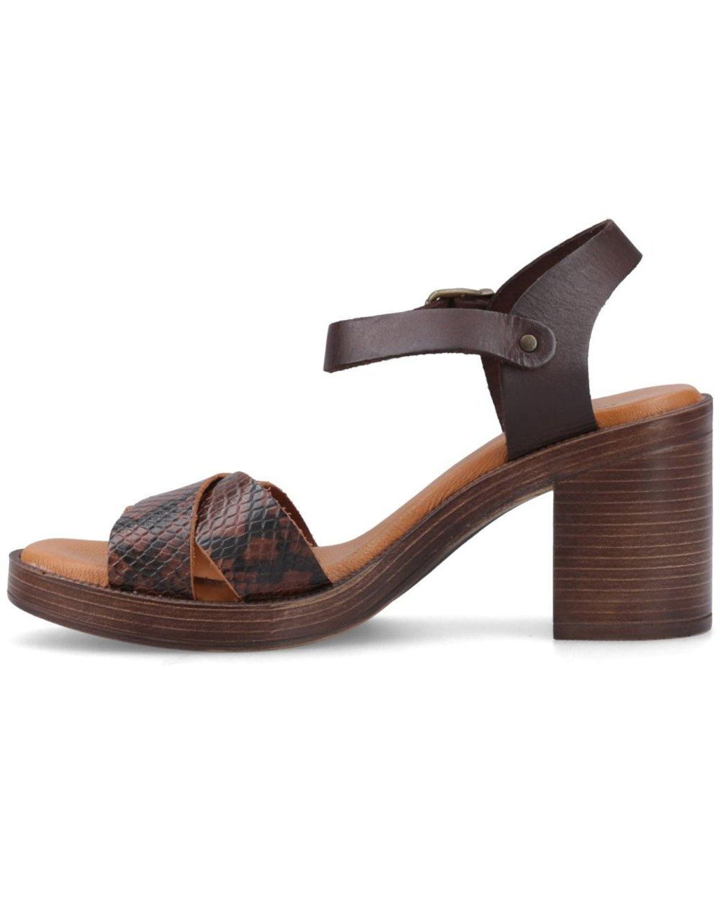 Hush Puppies Brown Georgia Heeled Sandals