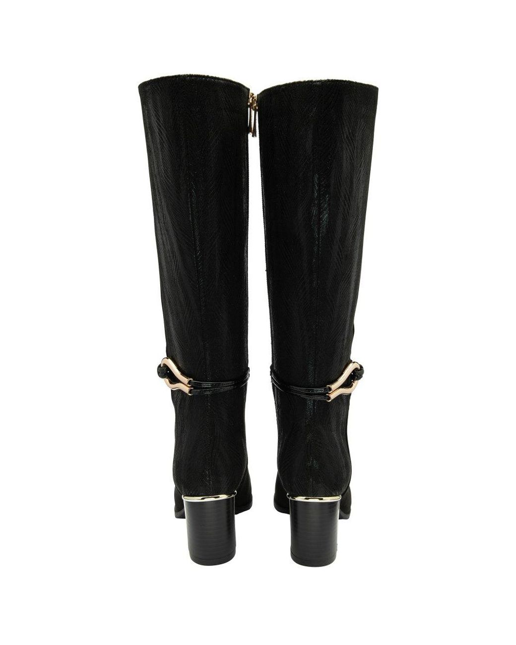 Lotus Black Wynter Knee High Boots