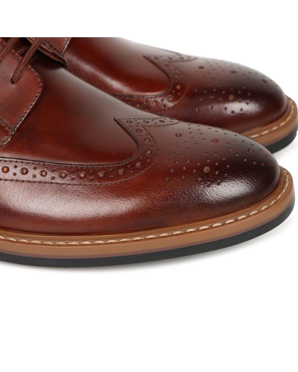 Clarks Brown Aldwin Limit Brogues for men