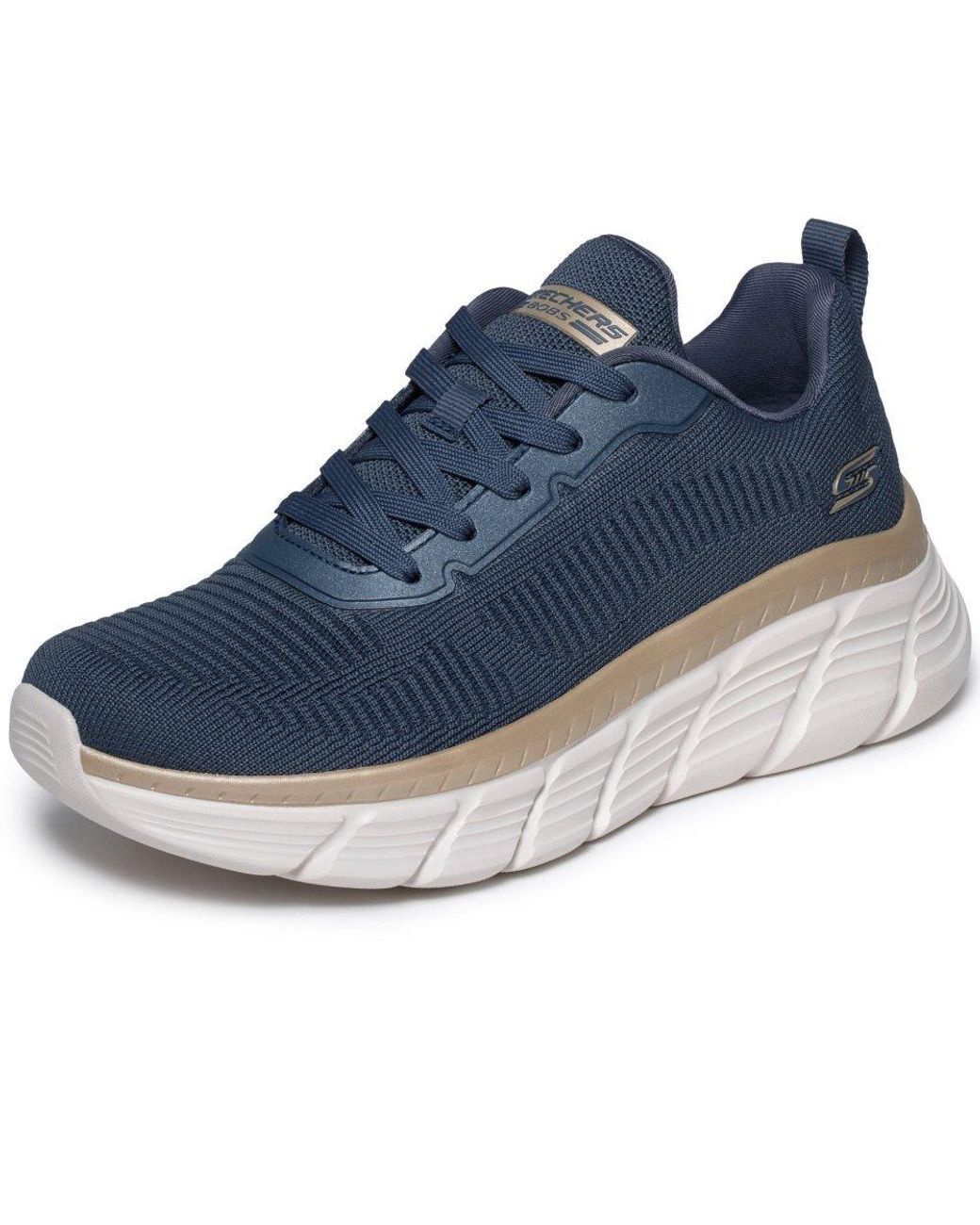Skechers Blue Bobs B Flex Hi Flying Trainers